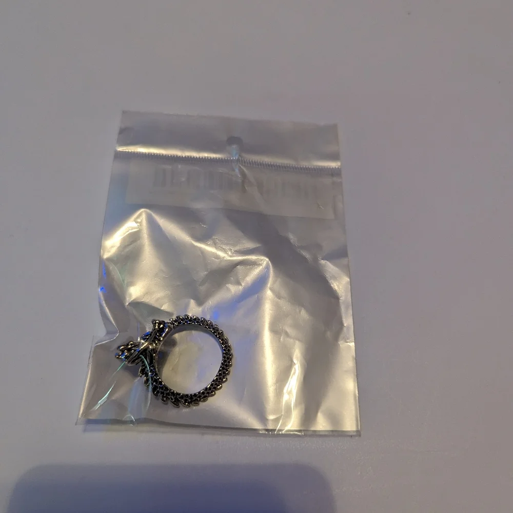 Fashion Dragon Head Pattern Wrap Open Ring - Picture 4 of 13
